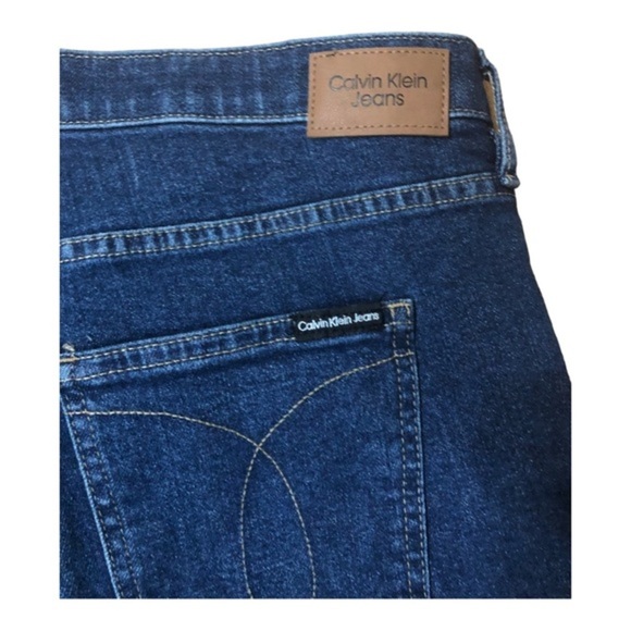 Calvin Klein jeans hi rise straight fit distressed frayed hem jeans size 16W new - Picture 10 of 16